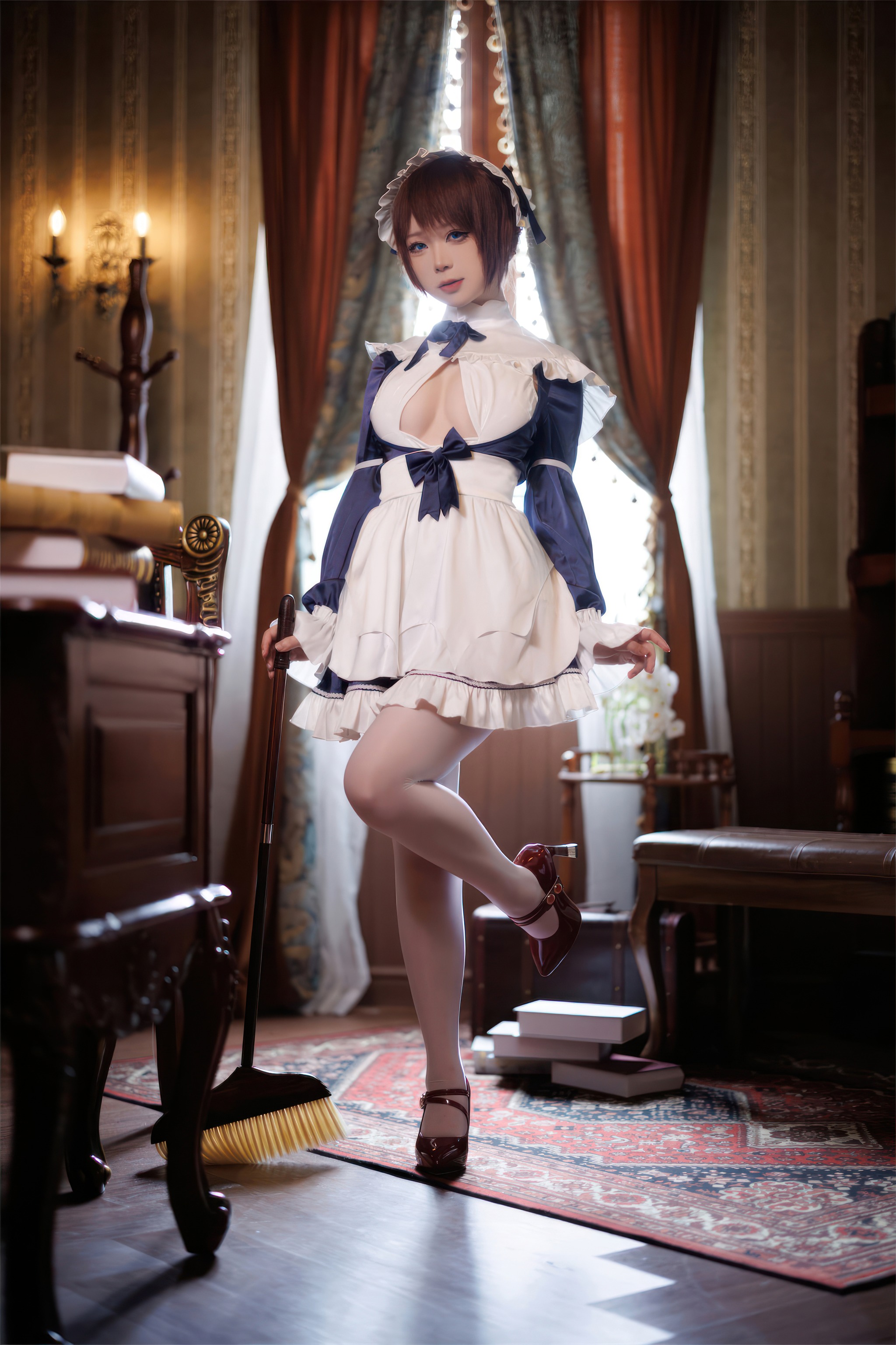 图片[1]-樱落酱w – NO.036 屑屑女仆长[28P]-XikXak